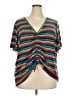 Lane Bryant Teal Short Sleeve Top Size 26 - 28 Plus - photo 1