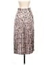BOSS by HUGO BOSS 100% Polyester Print Silver Casual Skirt Size XL - photo 2