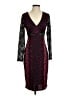 Venus Animal Print Burgundy Purple Cocktail Dress Size S - photo 1