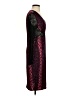 Venus Animal Print Burgundy Purple Cocktail Dress Size S - photo 4