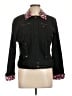 Metrostyle 100% Cotton Animal Print Black Jacket Size 10 - photo 1