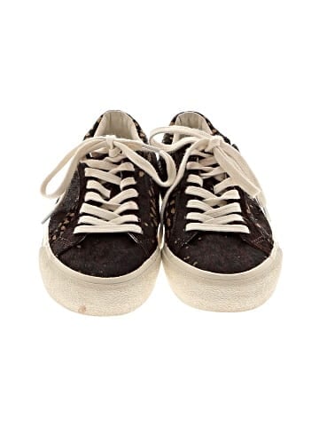 Madewell Sidewalk Low-Top Sneakers in Painted Leopard Colorblock Calf Hair (view 2)