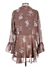 City Chic 100% Polyester Brown 3/4 Sleeve Blouse Size XXS - photo 2