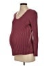 Gap - Maternity 100% Cotton Burgundy Pullover Sweater Size Sm Maternity - photo 1
