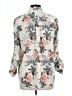 Talbots 100% Polyester Floral Gray 3/4 Sleeve Blouse Size L - photo 2