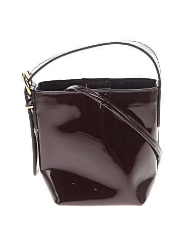 Madewell The Essential Micro Bucket Tote in Patent Leather (view 1)