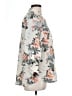 Talbots 100% Polyester Floral Gray 3/4 Sleeve Blouse Size L - photo 4