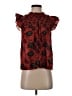 Ulla Johnson Red Short Sleeve Blouse Size 0 - photo 1
