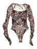 Shein Burgundy Bodysuit Size 4 - photo 2