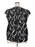 Simply Vera Vera Wang 100% Polyester Black Short Sleeve Blouse Size XXL - photo 2