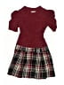 Speechless Plaid Burgundy Dress Size 8 - photo 1