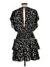 She + Sky 100% Polyester Animal Print Black Casual Dress Size L - photo 2