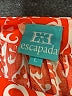 Escapada 100% Rayon Orange 3/4 Sleeve Blouse Size L - photo 7
