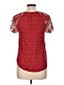 Shein 100% Viscose Red Short Sleeve Blouse Size L - photo 2
