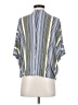 Sophie Max Stripes Blue Short Sleeve Blouse Size S - photo 2