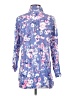 Adore Me 100% Rayon Floral Blue 3/4 Sleeve Blouse Size S - photo 2