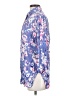 Adore Me 100% Rayon Floral Blue 3/4 Sleeve Blouse Size S - photo 5
