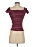 Aero Burgundy Short Sleeve Top Size S - photo 2
