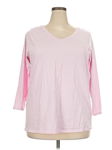 Woman Within 3/4 Sleeve T-Shirt (view 1)