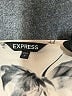 Express 100% Polyester Ivory Short Sleeve Blouse Size S - photo 7
