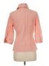 NaraCamicie 100% Cotton Color Block Orange 3/4 Sleeve Button-Down Shirt Size 6 (II) - photo 2