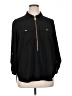 MICHAEL Michael Kors 100% Polyester Black Long Sleeve Polo Size XL - photo 1