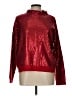 Cato 100% Acrylic Metallic Red Turtleneck Sweater Size L - photo 1