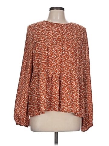 Pink Lily Long Sleeve Blouse (view 1)