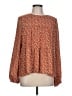 Pink Lily 100% Polyester Orange Long Sleeve Blouse Size L - photo 1