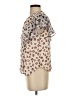 Ann Taylor 100% Polyester Brown Sleeveless Blouse Size S - photo 5