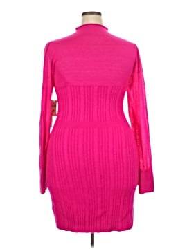 hot pink short sleeve dress Hot Pink Short Sleeve Sequin Wrap Mini Dress  Aquarius Brand