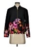 Ted Baker London 100% Polyester Floral Black Track Jacket Size 2 (0) - photo 1