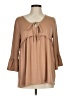 NINEXIS Tan 3/4 Sleeve T-Shirt Size M - photo 1