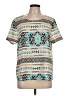 Daniel Rainn Teal Short Sleeve Top Size L - photo 1