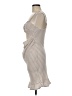 Shein Metallic Silver Cocktail Dress Size 6 - photo 5