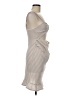 Shein Metallic Silver Cocktail Dress Size 6 - photo 4