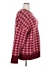 Ava & Viv Houndstooth Burgundy Pullover Sweater Size 2X - photo 4