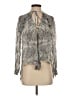BCBGMAXAZRIA Silver Long Sleeve Blouse Size XS - photo 1