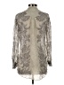 BCBGMAXAZRIA Silver Long Sleeve Blouse Size XS - photo 2