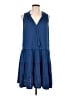 Max Studio Blue Casual Dress Size L - photo 1