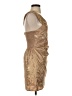 Lost + Wander 100% Polyester Metallic Gold Cocktail Dress Size XS - photo 4