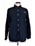Columbia 100% Cotton Polka Dots Blue Long Sleeve Button-Down Shirt Size L - photo 1