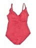Jantzen Solid Red One Piece Swimsuit Size 14 - photo 1