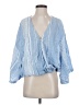 Blue Sol Blue 3/4 Sleeve Blouse Size S - photo 1