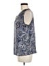 Made With Love Paisley Blue Sleeveless Blouse Size M - photo 5
