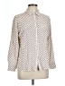 Max Studio 100% Rayon Polka Dots Ivory Long Sleeve Blouse Size L - photo 1