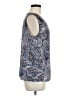 Made With Love Paisley Blue Sleeveless Blouse Size M - photo 4