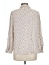 Max Studio 100% Rayon Polka Dots Ivory Long Sleeve Blouse Size L - photo 2