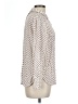 Max Studio 100% Rayon Polka Dots Ivory Long Sleeve Blouse Size L - photo 4