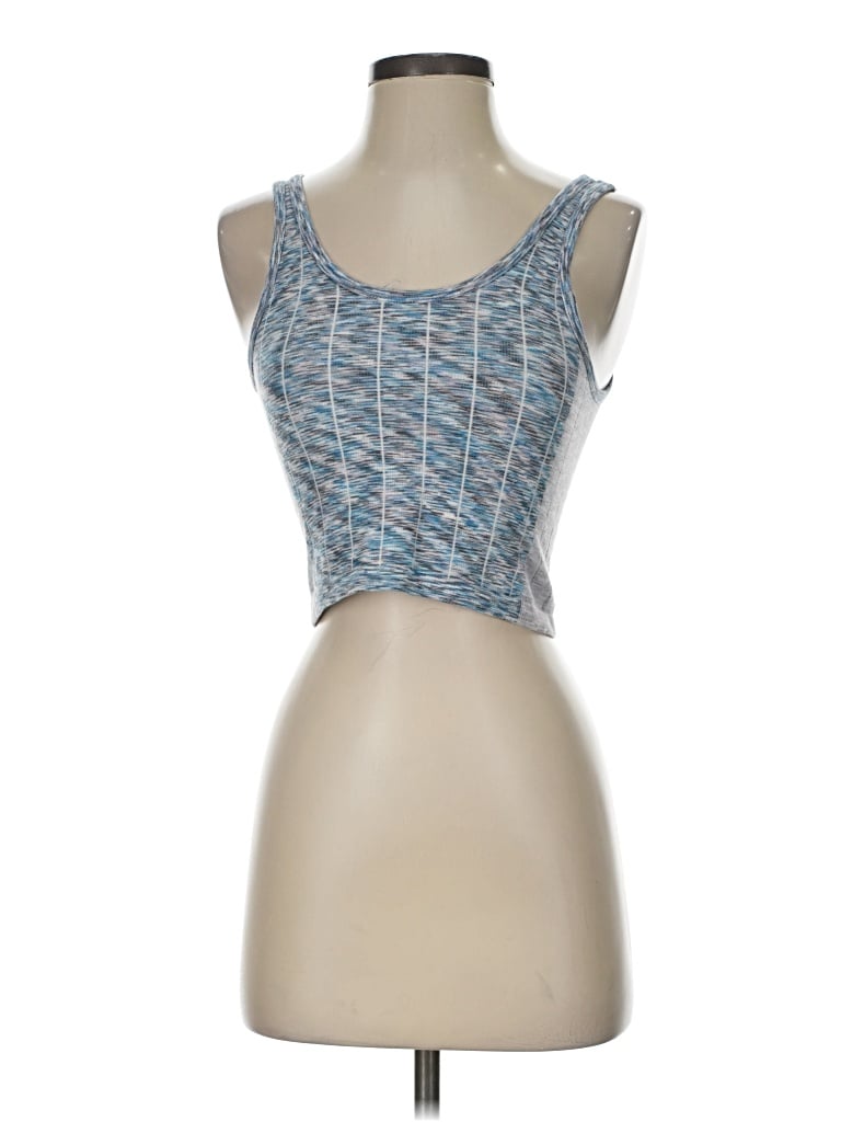 Pre-owned Fp Movement Tank Top Blue Strapless Neckline Tops